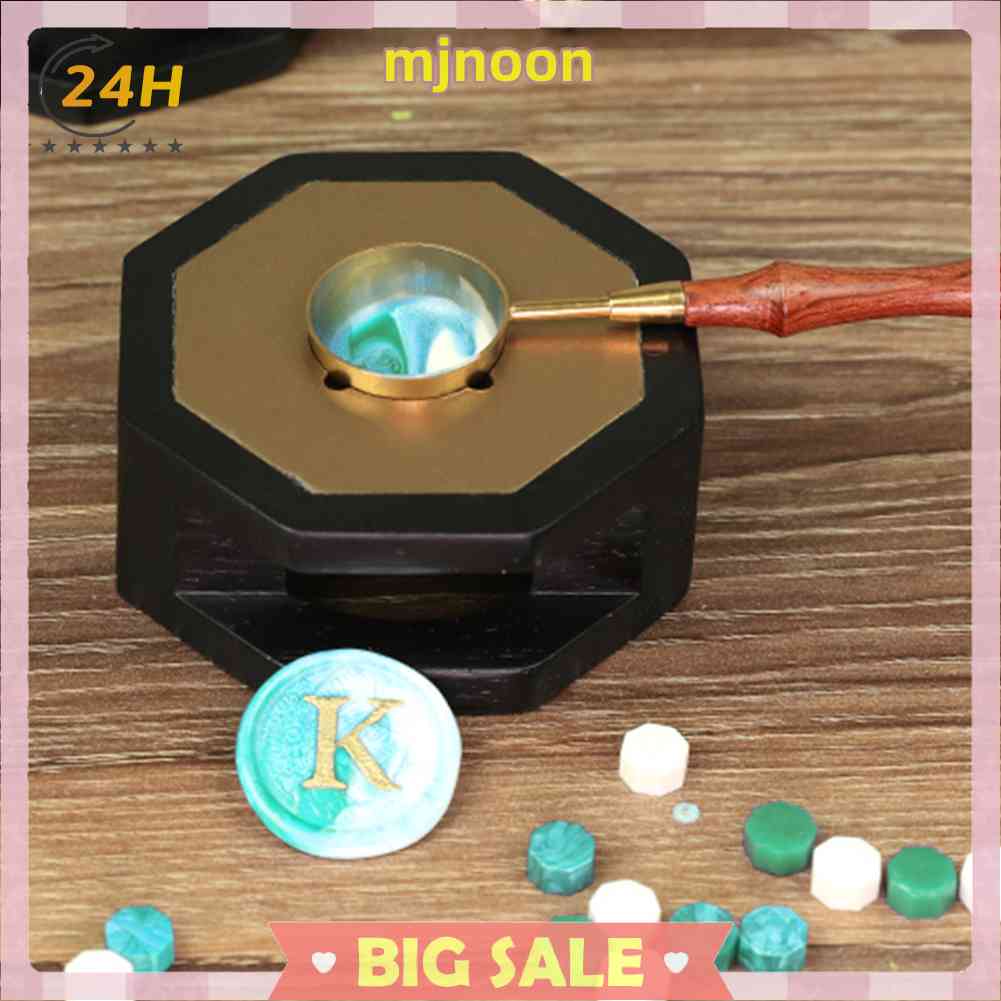 Muỗng Nấu Sáp Niêm Phong Bằng Đồng Thau Cán Gỗ Phong Cách Retro