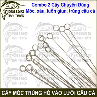 Combo 2 Cây Móc Trùng Giun Vào Lưỡi Câu Cá