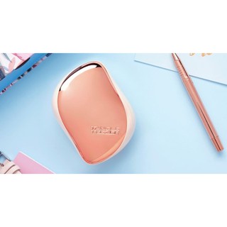 Lược chải và gỡ rối tóc bản có nắp ~ Tangle Teezer Rose Gold ( Cream)