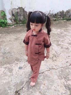 Đồ lam đi chùa cho bé - 3 NÚT