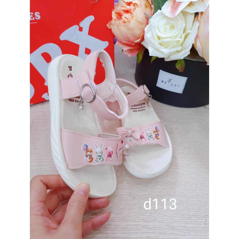 [SALE]Dép sandal quai xích/ quai hoa điệu xinh bé gái, dép quai hậu dép hè cho bé