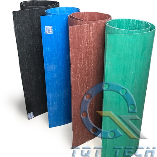 Tấm amiang chịu nhiệt 350 độ C Ấn Độ, dầy 0.5mm 1mm 1.5mm 2mm, dài 1.27m rộng 1.27m màu đỏ, đen, xanh