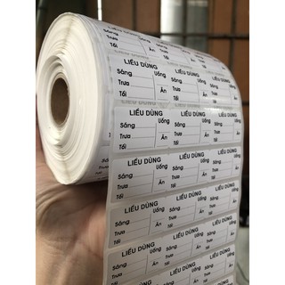 Cuộn 6000 tem chia liều dùng in Offset