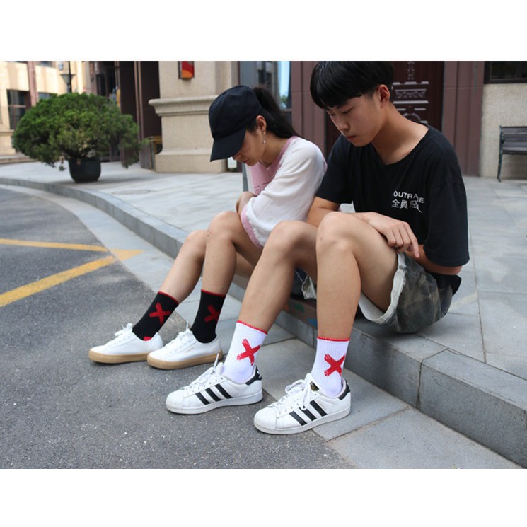 Vớ chữ X ullzzang unisex - SẴN HÀNG