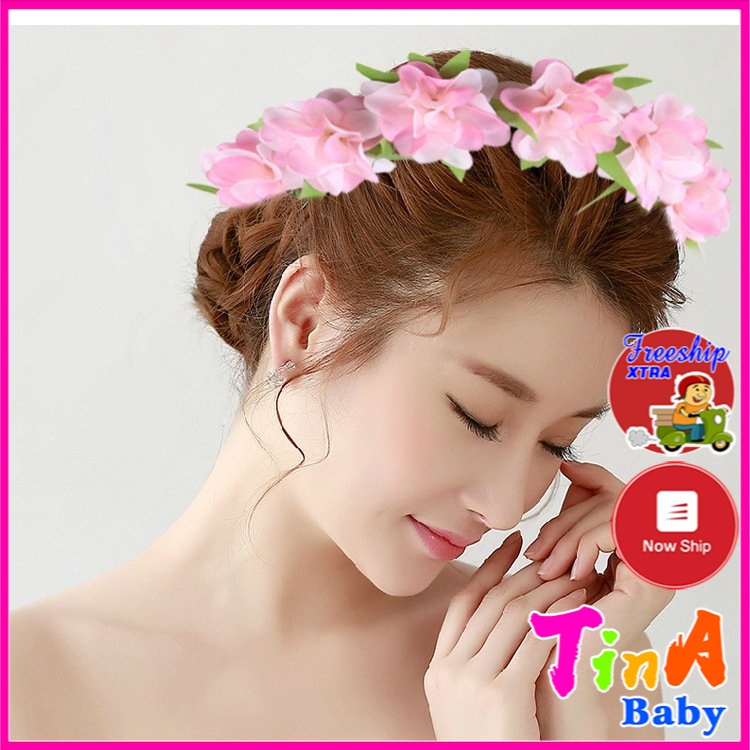 Vòng Hoa Đội Đầu Phụ Kiện Chụp Ảnh Cho Bé Gái E462