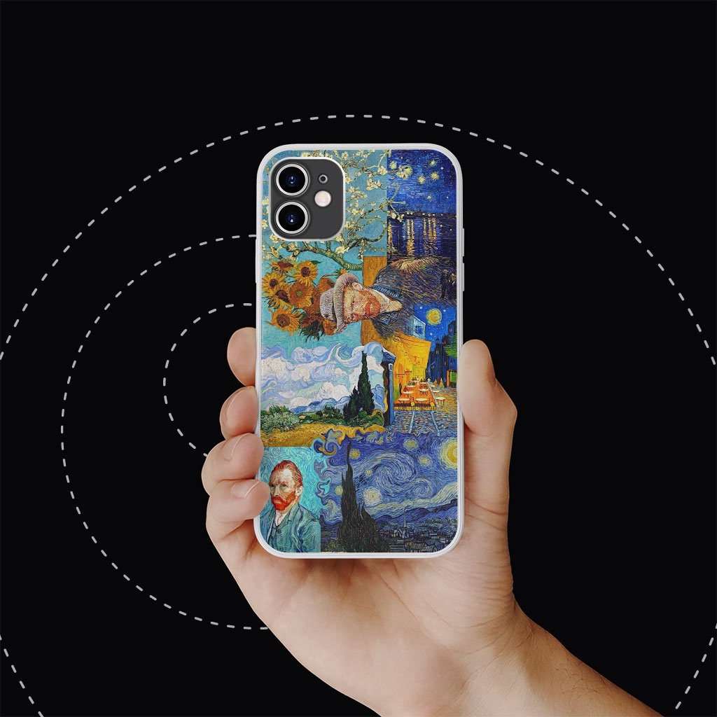 Ốp điện thoại van gogh siêu nhiên đáng iu Iphone 6 6s 7 7s 8 SE X XR XS 11 12 13 Plus Pro Promax LRT20217544