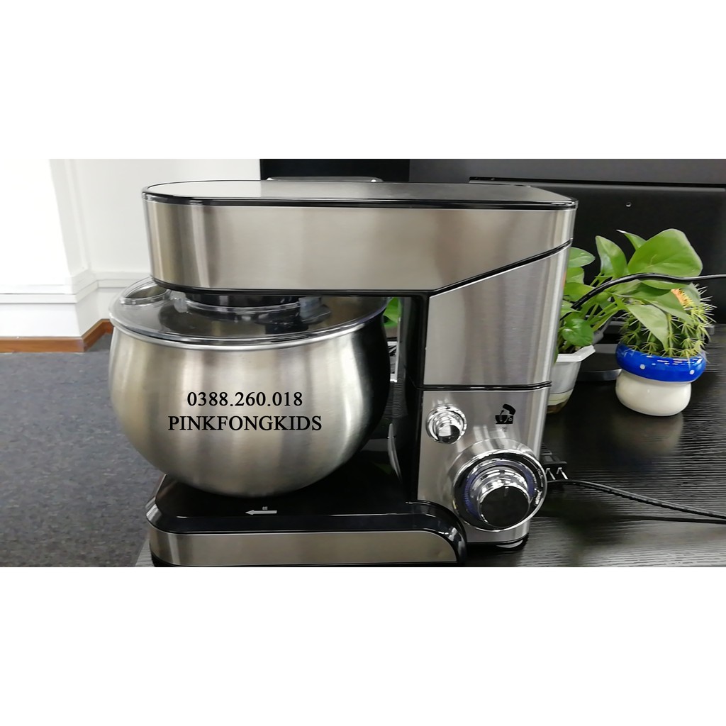 Máy Trộn Bột Cao Cấp - Chuẩn Châu Âu , Công Suất lớn 5.5 LÍT - 1200W | Thân thép không rỉ chắc chắn - Bảo hành 6 tháng