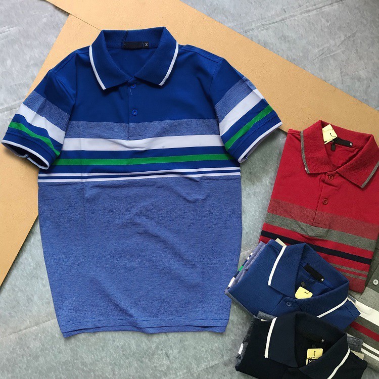 ÁO THUN NAM SỌC CAO CẤP CỔ BẺ NEW MEN | BigBuy360 - bigbuy360.vn