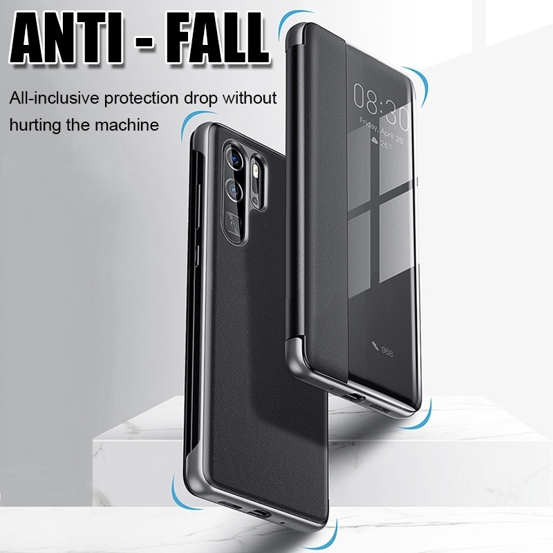 Bao da điện thoại nắp gập thông minh sang trọng cho Huawei Mate 20 / 20 Pro / 20X