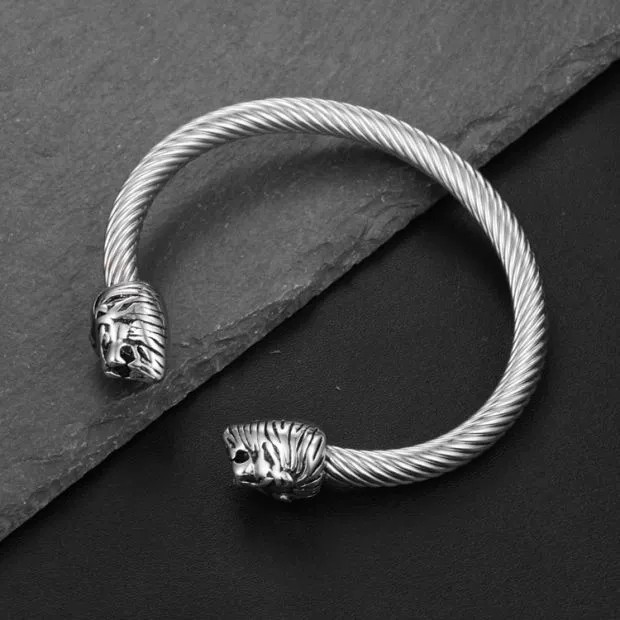 Vòng lắc tay Nam đầu sư tử nam tính, chất liệu inox cao cấp không gỉ, bao đeo bao đẹp vĩnh viễn