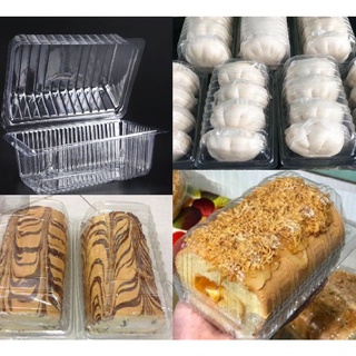 Set 10 Hộp nhựa H07 đựng bánh bông lan cuộn