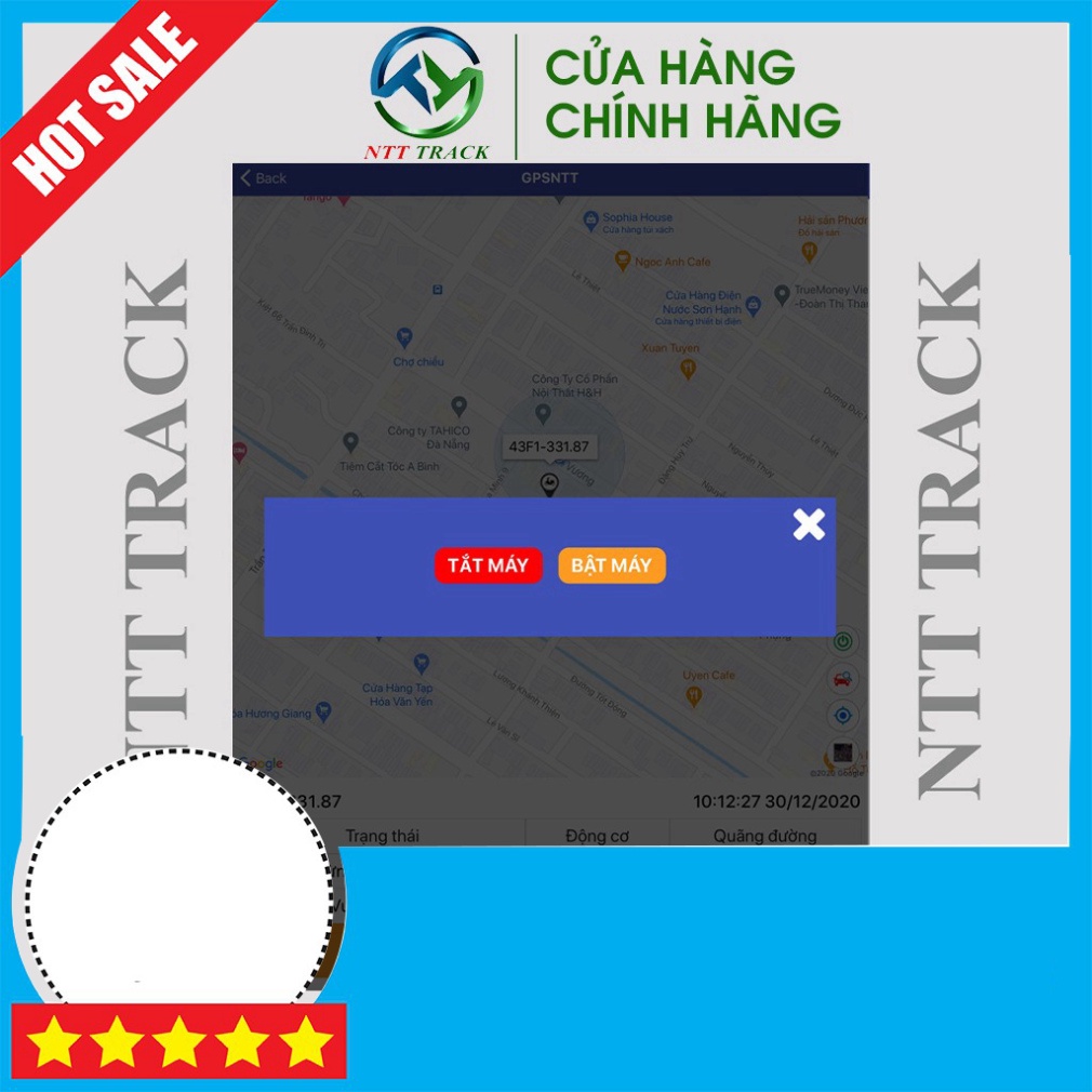 HOT SALE Thiết bị định vị GPS xe máy ô tô A8-PRO bảo hành chính hãng 12 tháng - NTT Track )(*