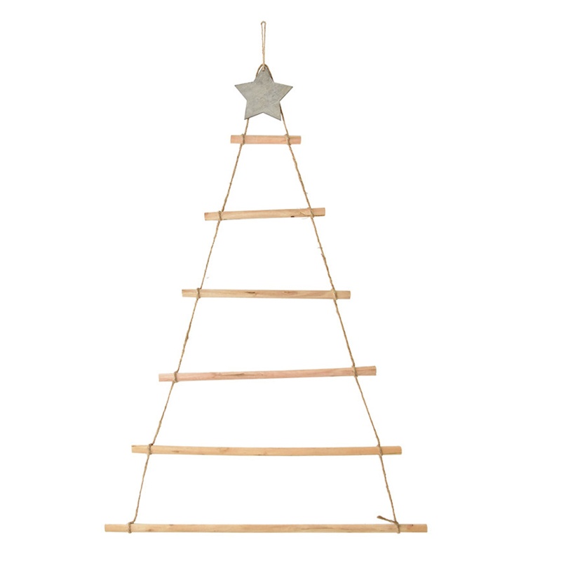 Cây thông giáng sinh nhân tạo bằng gỗ dùng trang trí DIY