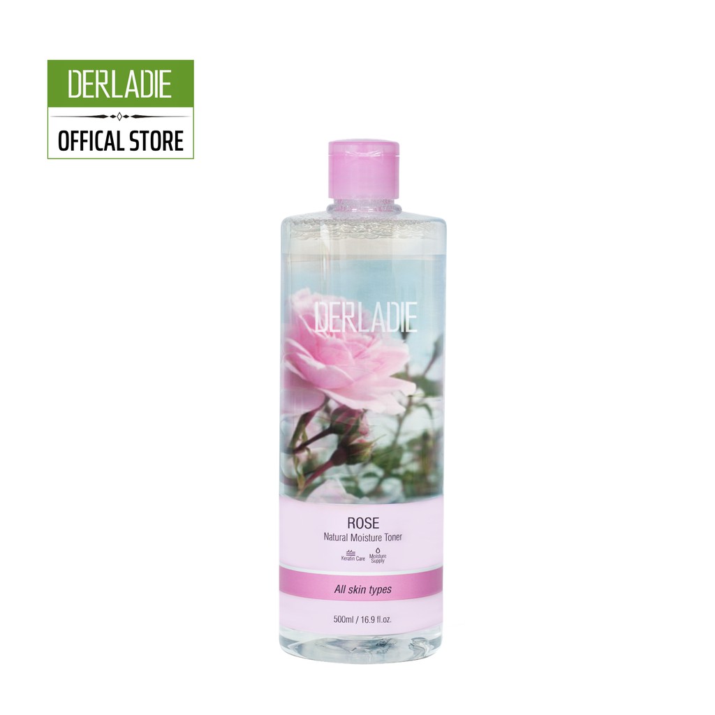 Nước Hoa Hồng Cấp Ẩm Derladie Rose Natural Moisture Toner 500ml