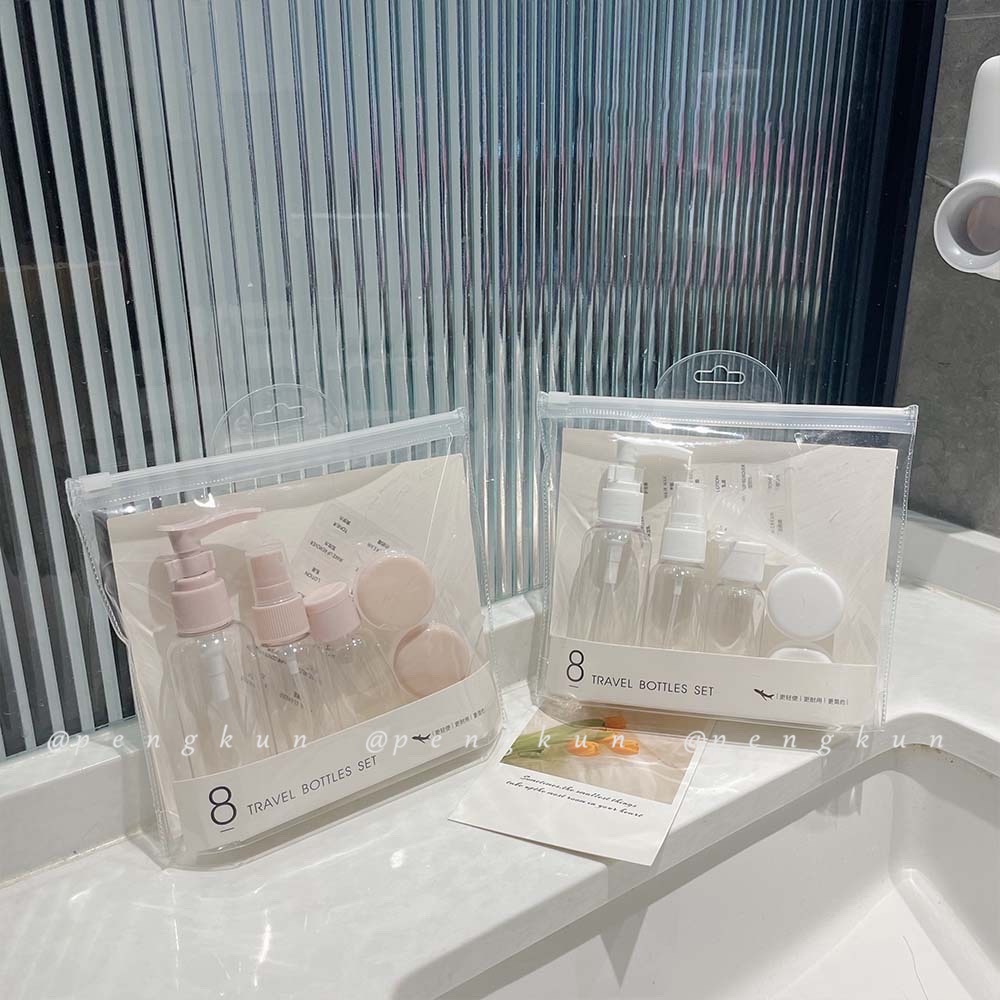 Bộ Chai Nhựa Rỗng Trong Suốt Dạng Xịt Đựng Mỹ Phẩm/Kem Dưỡng Da