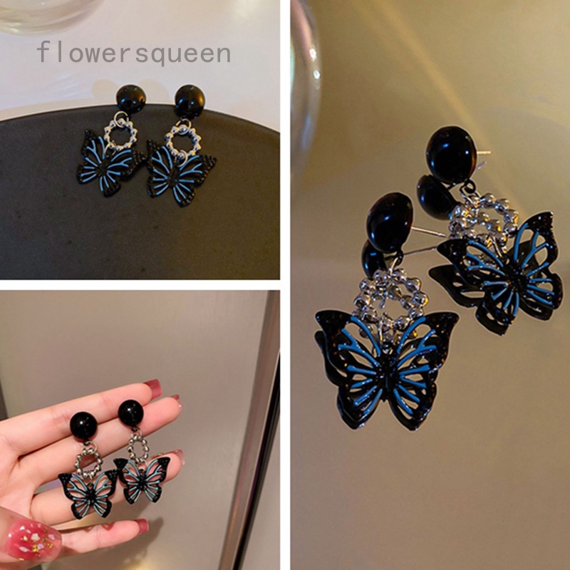 flowersqueen Bông Tai Hình Bướm Xinh Xắn Dành Cho Nữ