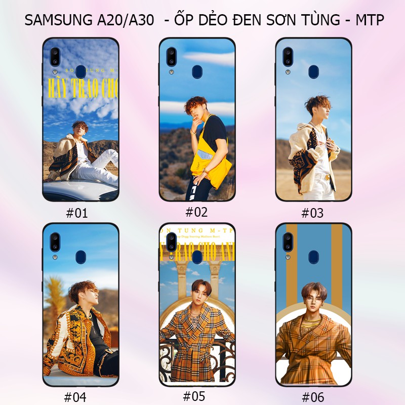 ốp lưng dẻo đen cho Samsung a20/a30 Sơn Tùng - MTP