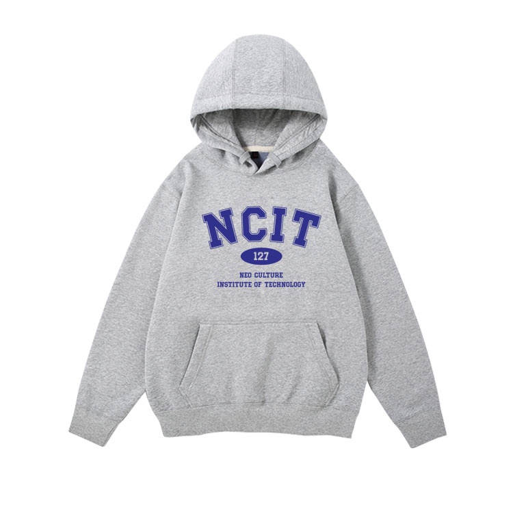 [SẴN XÁM SIZE S] Áo hoodie NCIT basic giống NCT 127 (trắng/xám/đen) | BigBuy360 - bigbuy360.vn