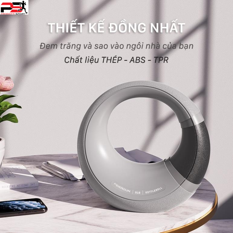 [CHÍNH HÃNG] Tạ ấm,tạ chuông FED-KB 2.25KG,4.5KG,6.75KG hình mặt trăng