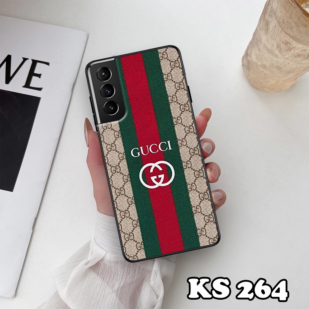 Ốp lưng Samsung S21 - S21 Plus - S21 Ultra - S21 FE - Ốp Samsung in hình ＧＵＣＣＩcực sang trọng - Lưng nhám viền TPU