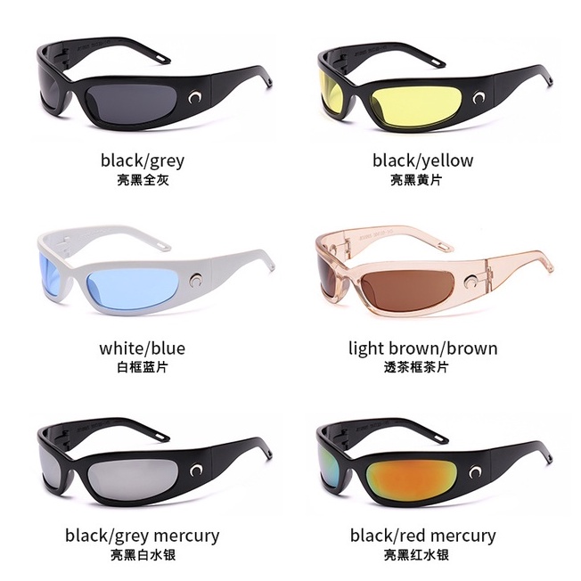 Kính mát phản quang nhiều màu phong cách thể thao thời trang cá tính cho nam và nữ