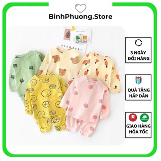 Bộ thun lạnh dài tay cho bé, bộ thu đông cho bé trai gái Minky Mom 1 2 3 tuổi Binhphuong.Store