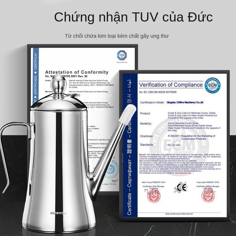 Thép không gỉ 304 của Đức can dầu gia dụng dung tích lớn nhà bếp cung cấp chai dấm phong cách châu âu