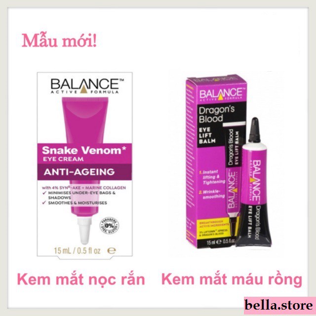 Kem mắt nọc rắn mẫu mới Balance Snake Venom Eye Cream