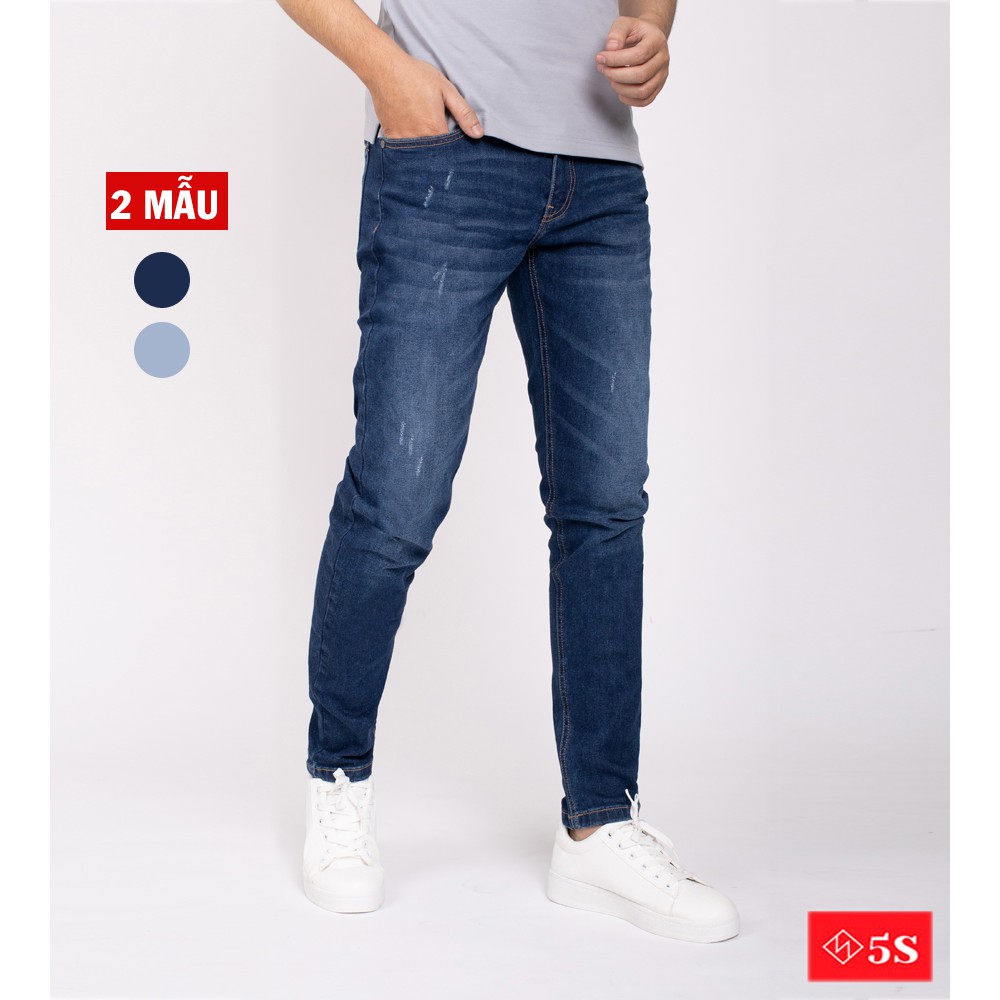 Quần Jean Nam 5S 3 Mẫu, Phom Trẻ Trung, Ôm Vừa, Co Giãn Thoải Mái.