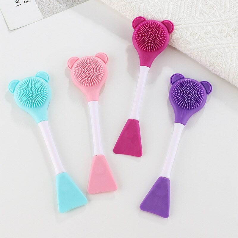 (Bán Buôn Sỉ) Cọ rửa mặt silicon 2 đầu đa năng  tiện dụng