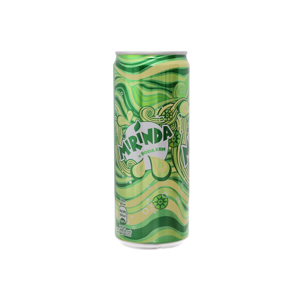 Nước ngọt mirinda Cam, Xá xị, Soda kem lon 390ml - vacilshop