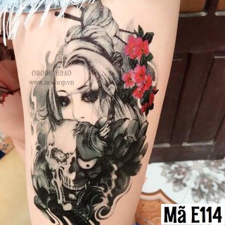 Hình Xăm Dán Cô Gái - Mã E114