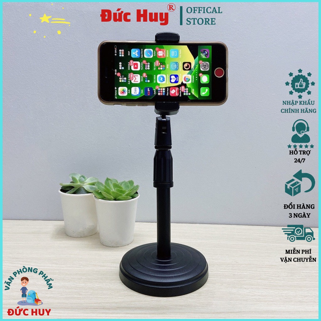 Gá đỡ điện thoại để bàn gấp gọn, Kệ kẹp điện thoại để bàn đa năng xem phim học online hiệu quả - Đức Huy Store