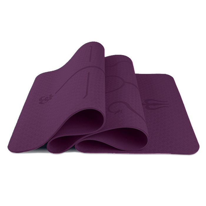 Thảm Tập Yoga TPE Định Tuyến Yogalink 6mm 2 Lớp + Kèm Túi Đựng Thảm Kích Thước Lớn