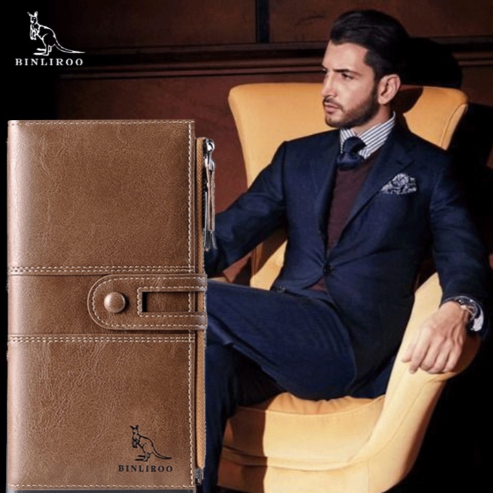 Ví Da Dài Thời Trang Dành Cho Nam Giá Đỡ