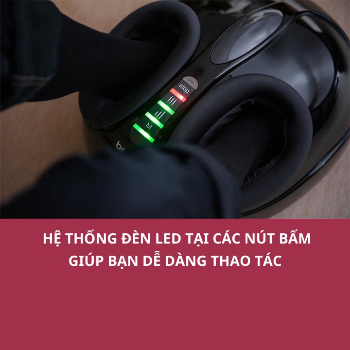 Máy massage chân khô trị liệu Beurer FM90, có 3 chương trình massage sẵn, hiển thị chức năng đèn led, vỏ có thể tháo rời