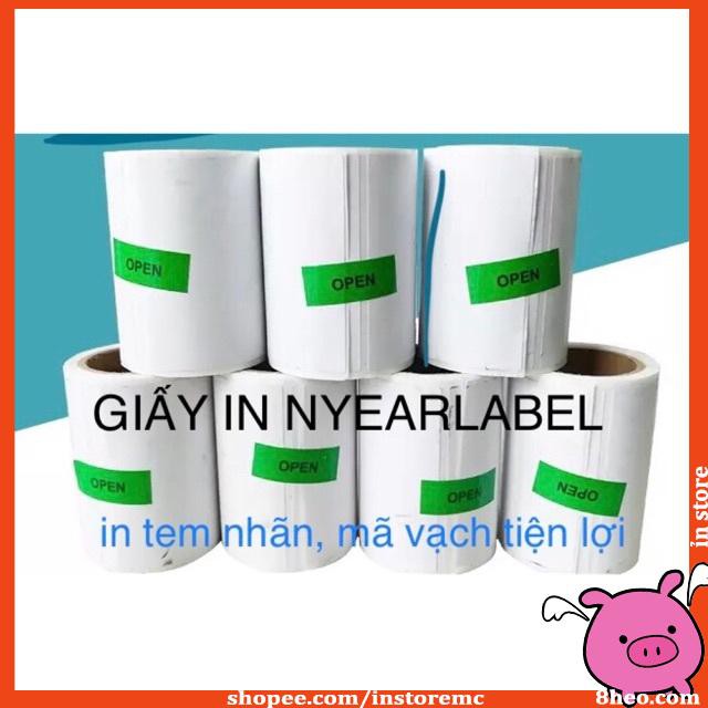 ivn063 giấy in nyear label 20 cuộn tem nhãn mã vạch tiện lợi