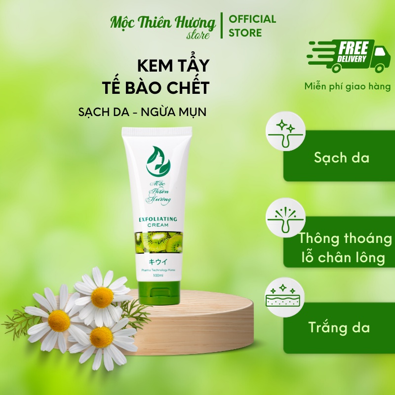 Tẩy Tế Bào Chết Da Mặt, Toàn Thân Từ Trái Kiwi cho mọi loại da Mộc Thiên Hương 100ml