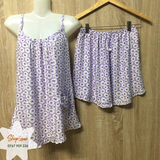 Đồ bộ lanh (tole) đùi, áo có túi (58-65kg)