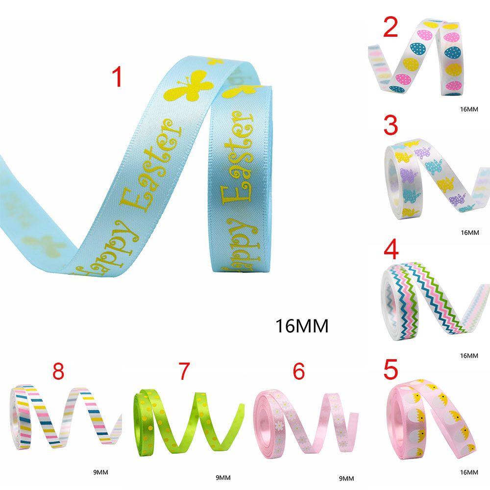 Cuộn Dây Ruy Băng Polyester Mịn Trang Trí Bánh Kem Phục Sinh