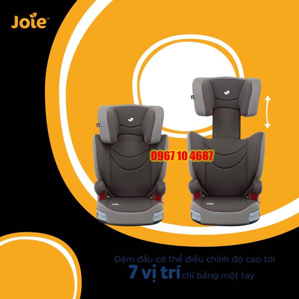 Ghế ngồi ô tô cho bé Joie Trillo Dark Pewter - Ember dành cho bé từ 15kg đến 36kg