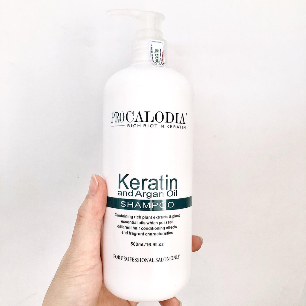 Dầu gội phục hồi tóc hư tổn CALODIA Pro KERATIN  Shampoo 500ml