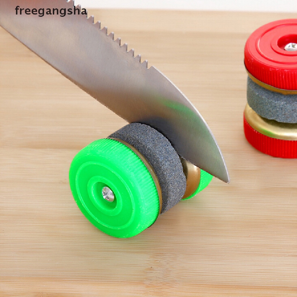 [FREG] 1pc round double-sides sharpening stone knife sharpener useful whetstone FDH