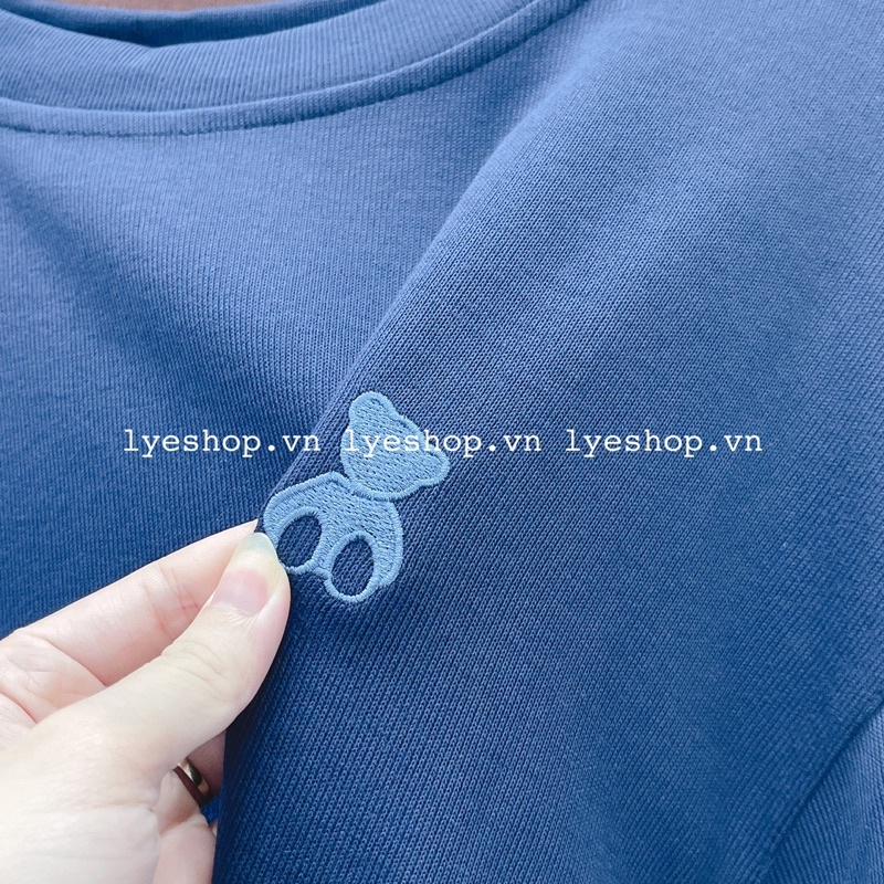 Áo nỉ mỏng MAIZI thêu hình gấu cute