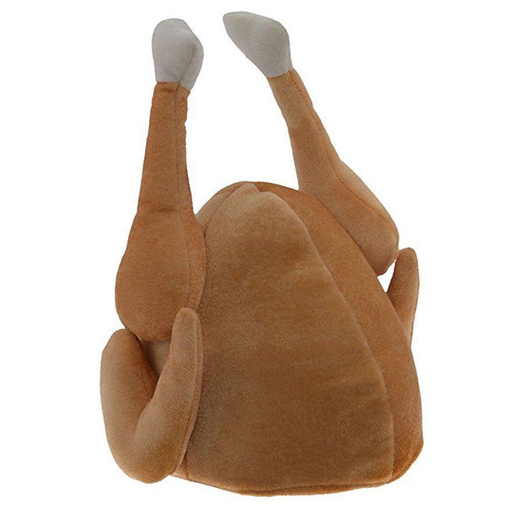 Adults Roasted Soft Funny Party Turkey Hat