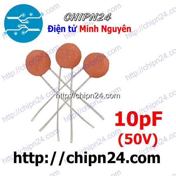 [25 CON] Tụ gốm 10pF 50V