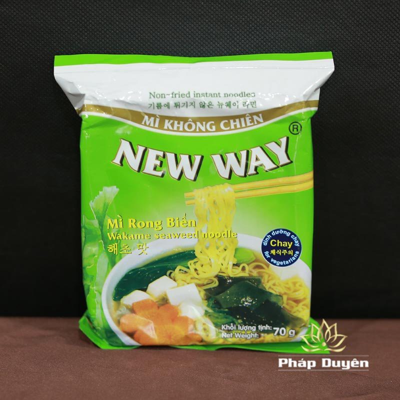 Thực Phẩm Chay - Mì New Way Không Chiên Vị Rong Biển, Gói 85gr