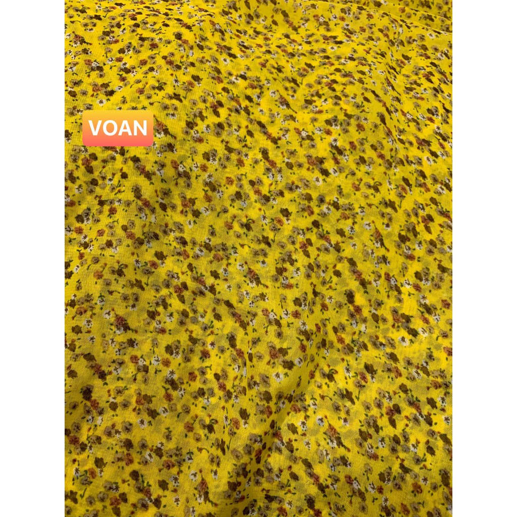 VẢI VOAN  HOA NHÍ - DÒNG VẢI THÔNG DỤNG - 1 MÉT X 1M5