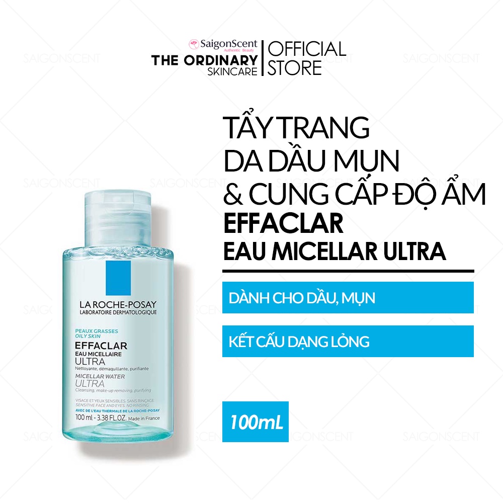 Nước tẩy trang da dầu La Roche-Posay Micellar Water Ultra ( 100mL )