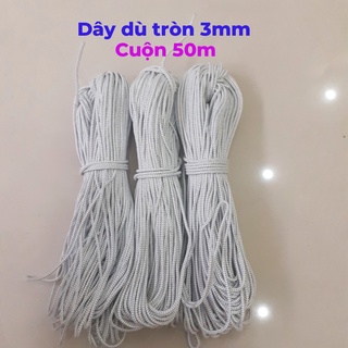Dây dù tròn 3mm, cuộn 50m